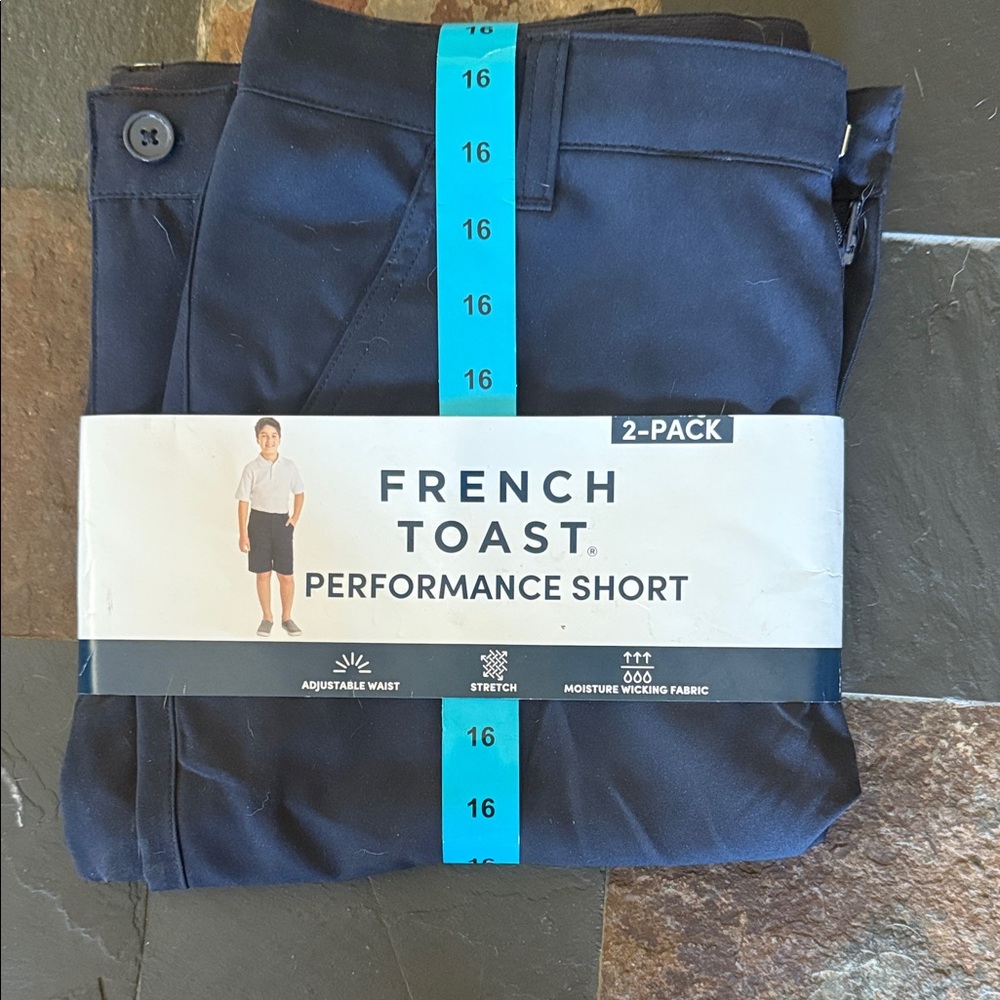 French Toast Navy Performance Shorts 2-Pack